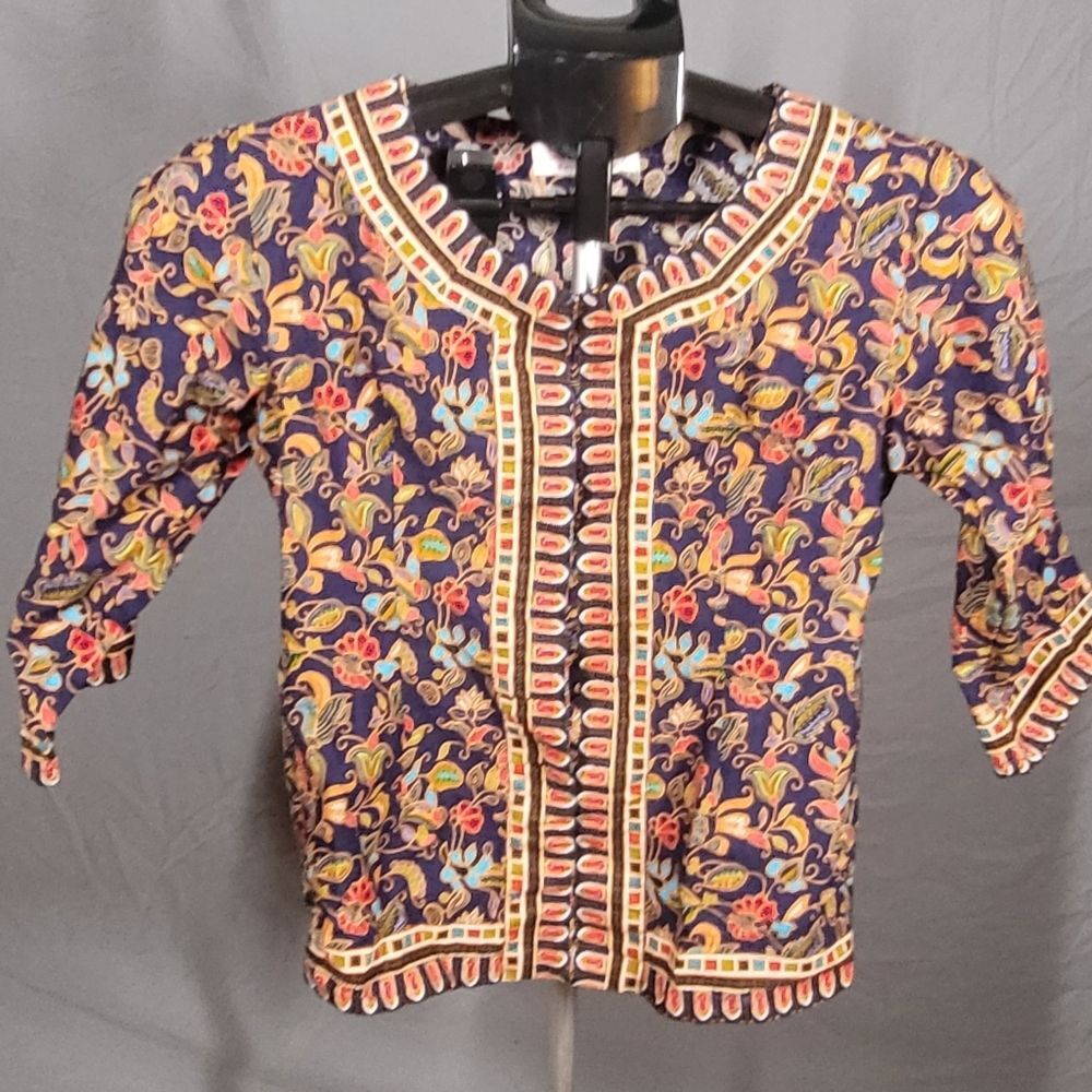 Colorful Floral Patterned Jacket